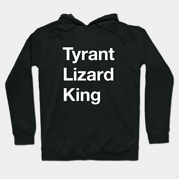 Tyrant Lizard King in White Hoodie by Ekliptik